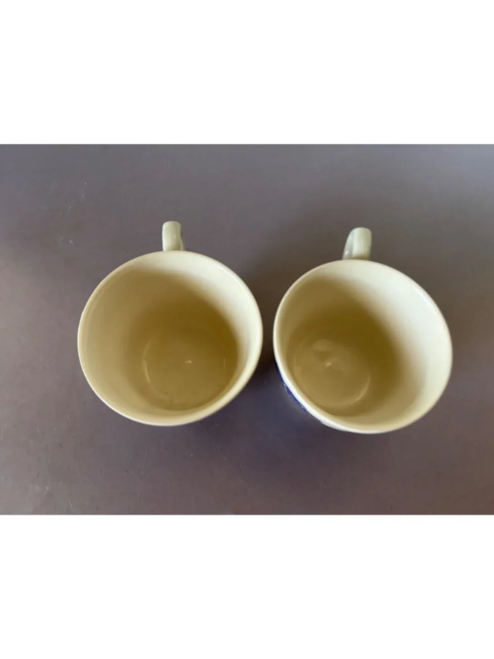 Vintage EIT Ltd Blue Willow Pattern Tea Cups Set Of 2 Made In England